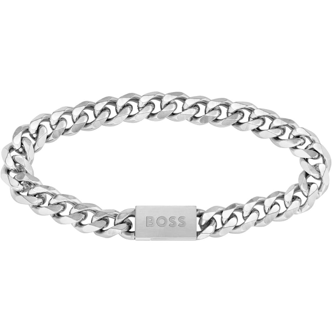 BOSS Men's Elegant Stainless Steel Chain Link Bracelet